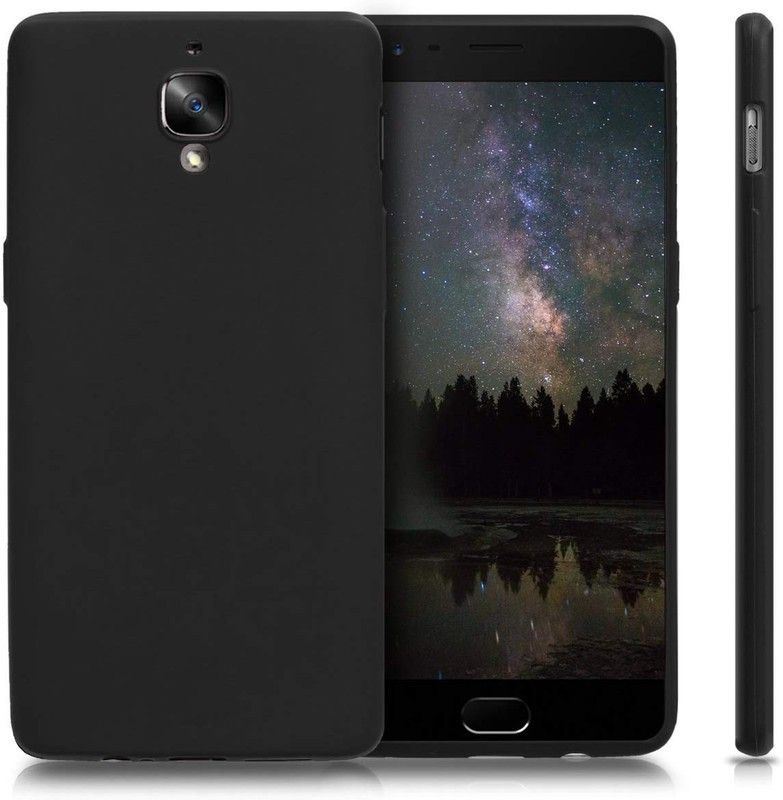 Elica Back Cover for OnePlus 3  (Black, Shock Proof, Silicon, Pack of: 1)