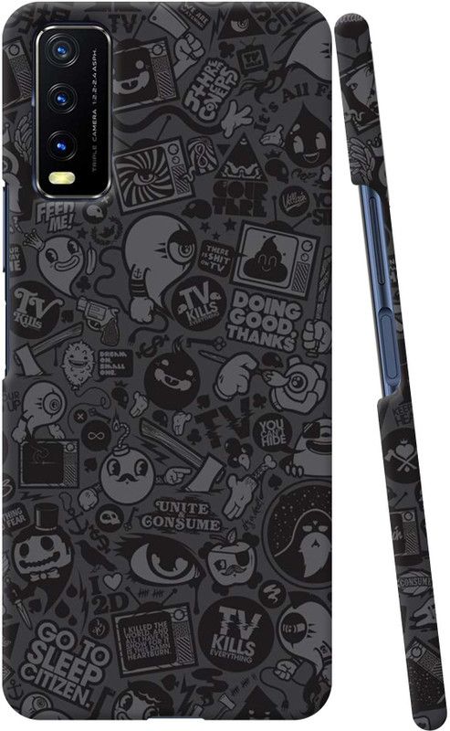 THE GOLDEN BUCK Back Cover for Vivo Y20g  (Multicolor, Pack of: 413)