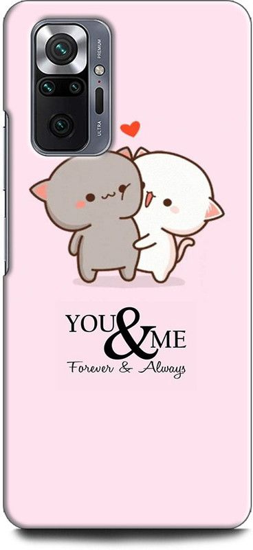 KEYCENT Back Cover for REDMI Note 10 Pro Max LOVE, KITTY, COUPLE, EMOJII, CUTE CAT, TENOR, CARTONE  (Multicolor, Pack of: 1)