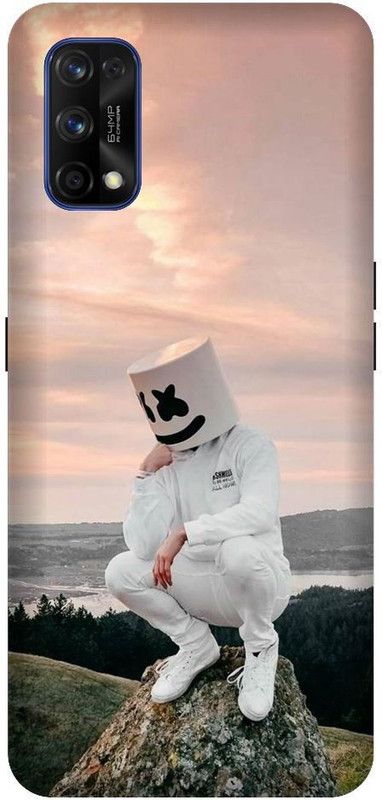 URCHIN Back Cover for Realme 7 Pro Marshmello, EDM, DJ, Famious, marshmello, singer  (Multicolor, Shock Proof, Pack of: 1)