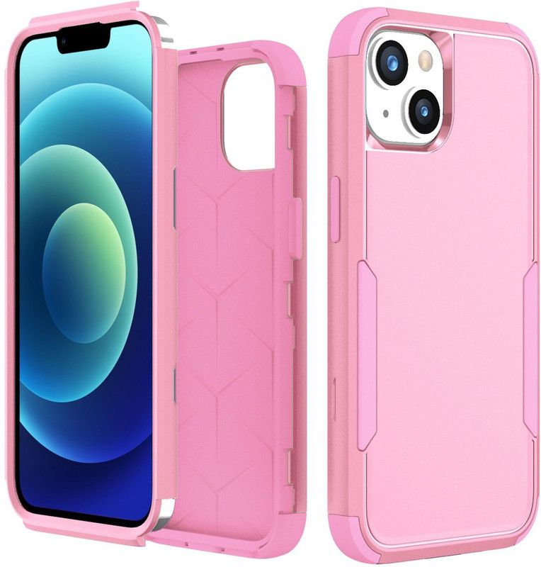 Pure Color Back Cover for Apple iPhone 14+ / iPhone 14 PLUS  (Pink, Dual Protection, Pack of: 1)