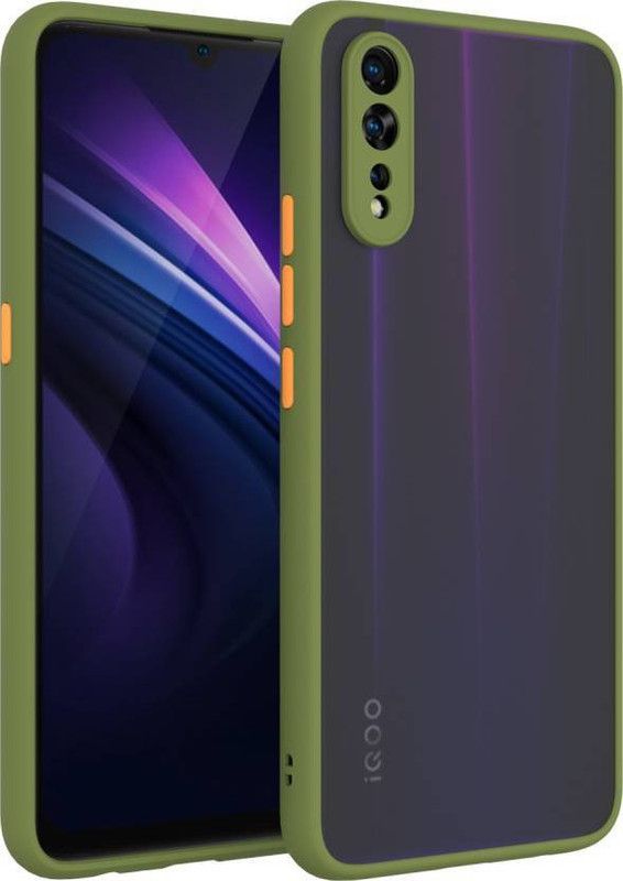 FIVE-O Back Cover for Vivo S1  (Grey, Camera Bump Protector, Pack of: 1)