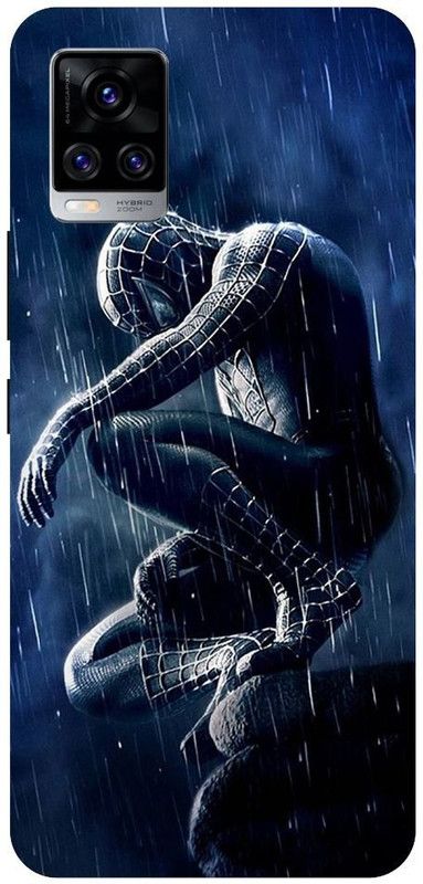 URCHIN Back Cover for Vivo V20 Spiderman, Spiderman logo, Marval, superhero, Comic  (Multicolor, Shock Proof, Pack of: 1)