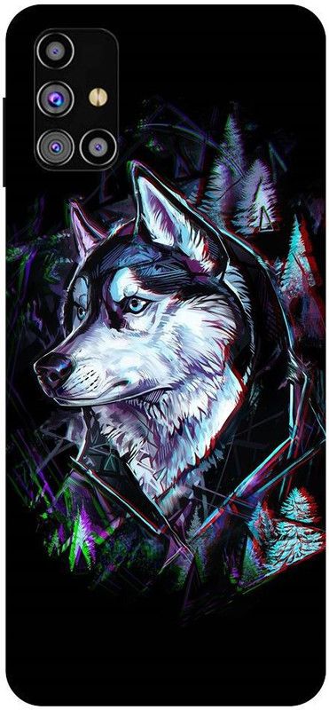 URCHIN Back Cover for Samsung M31 wolf, Dark, Logo wolf, Animals  (Multicolor, Shock Proof, Pack of: 1)