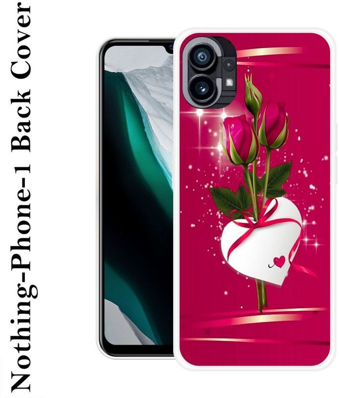 redfly Back Cover for Nothing Phone 1  (Pink, Grip Case, Silicon, Pack of: 1)