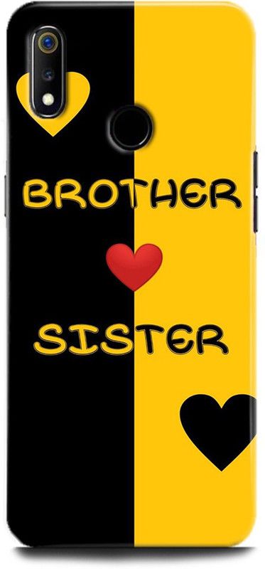 Afterglow Back Cover for Realme 3 BROTHER, SISTER, MOTHER, LIFE LINE BROTHER SISTER, LOVE, QUOTES  (Multicolor, Shock Proof, Pack of: 1)