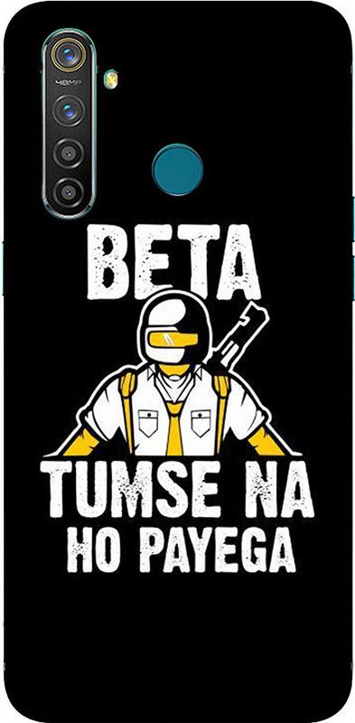 METOO Back Cover for Oppo Realme 5, Text,Shayari, Funny Quote Design Printed Back Cover Print : 43  (Multicolor, Dual Protection, Silicon, Pack of: 1)