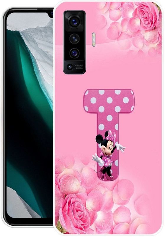 DESILOVE Back Cover for Vivo X50  (Pink, Grip Case, Silicon, Pack of: 1)