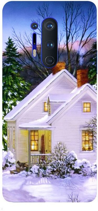 Skyhawk Back Cover for Oneplus 8 Pro White House Christmas Tree  (Multicolor, Waterproof, Silicon, Pack of: 1)