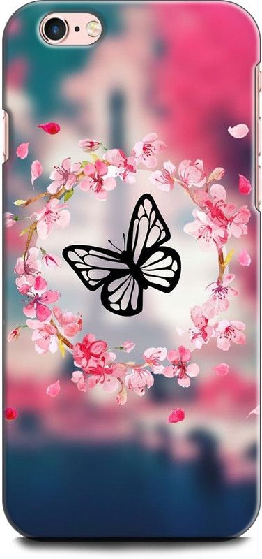 KEYCENT Back Cover for APPLE iPhone 6s Plus BUTTERFLY, FLOWERS, ABSTRACT, TEXTURE, COLORFULL  (Multicolor, Shock Proof, Pack of: 1)