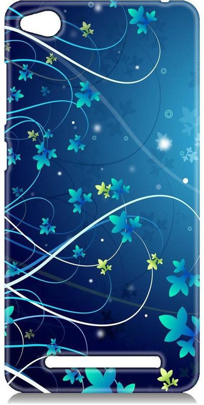 Smutty Back Cover for Mi Redmi 3S - Blue Floral Print  (Multicolor, Hard Case)