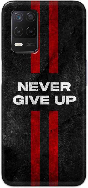 NDCOM Back Cover for Realme Narzo 30 5G Never Give Up Printed  (Multicolor, Hard Case, Pack of: 1)