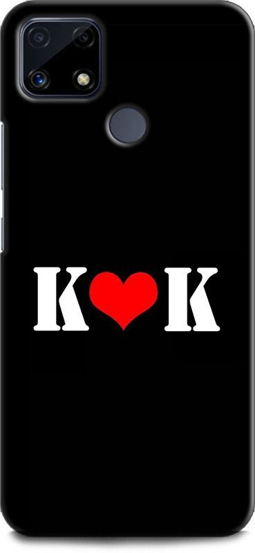 Afterglow Back Cover for Realme Narzo 30A K K, K LOVES K, K NAME, LETTER, ALPHABET, KK LOVE, HART  (Multicolor, Shock Proof, Pack of: 1)