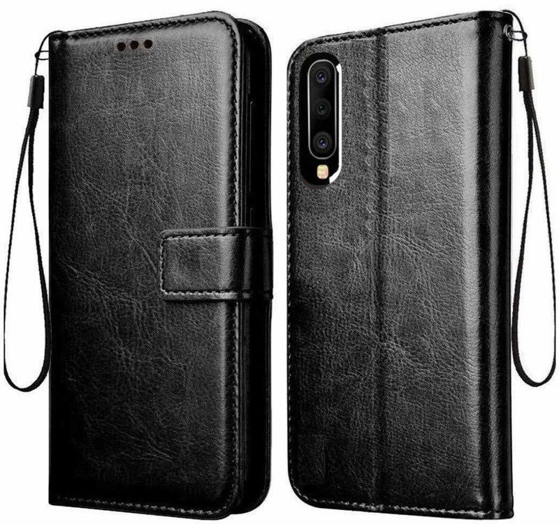 Tingtong Flip Cover for Xiaomi Mi A3  (Black, Cases with Holder, Pack of: 1)