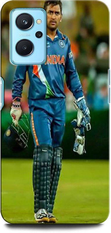 GRAFIQE Back Cover for Realme 9i MS DHONI 7, MAHENDRA SINGH DHONI, DHONI, CRICKET, JERSEY  (Multicolor, Shock Proof, Pack of: 1)