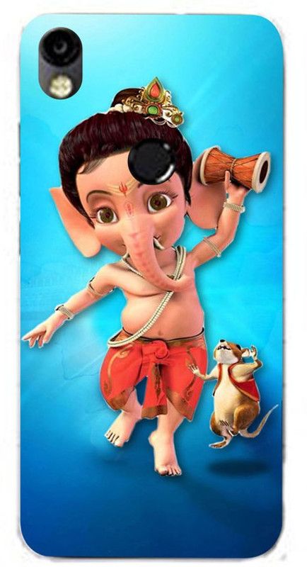 Golden Mask Back Cover for Tecno Camon i Bal Ganesh  (Multicolor, Waterproof, Silicon, Pack of: 1)