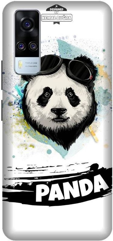URCHIN Back Cover for Vivo Y51A panda, Panda, panda love, panda image, cute, funny, cartoon  (Multicolor, Shock Proof, Pack of: 1)