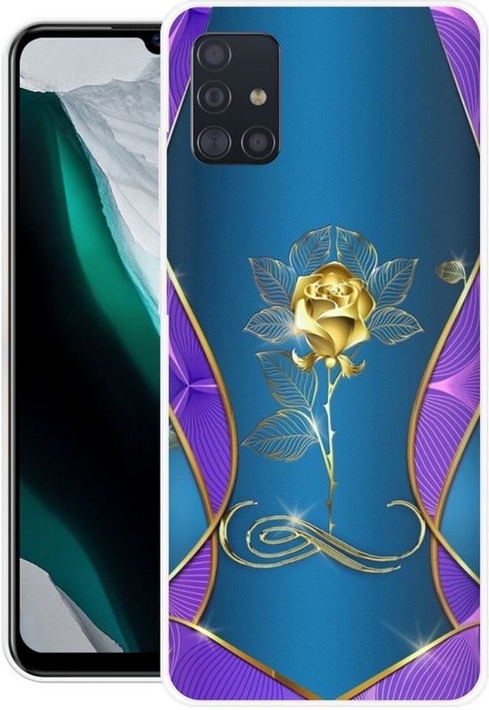 BLUEZAP Back Cover for Samsung Galaxy A71  (Blue, Purple, Grip Case, Silicon)