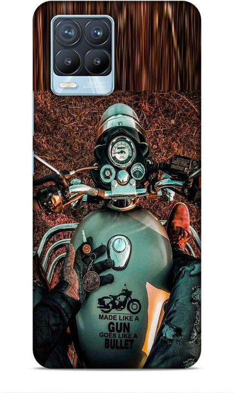 CRAFTARA Back Cover for Realme 8  (Black, Brown, Hard Case)