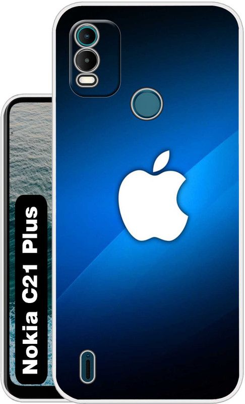 Case Club Back Cover for Nokia C21 Plus  (Blue, Grip Case, Silicon, Pack of: 1)