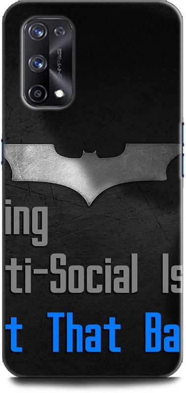 Afterglow Back Cover for Realme X7 Pro, RMX2121 BEING ANTI, SOCIAL,BATMAN  (Multicolor, Shock Proof, Pack of: 1)
