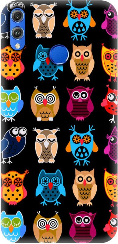 Smutty Back Cover for Honor 8X - Owl Print  (Multicolor, Hard Case, Pack of: 1)