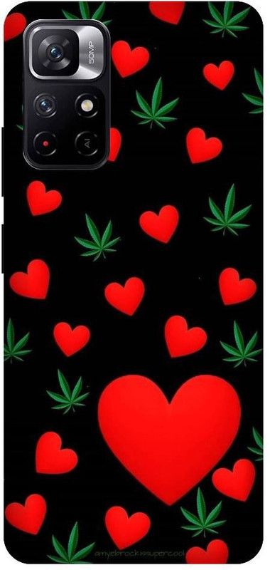 ZePBooM Back Cover for Redmi Note 11T 5G  (Black, Red)