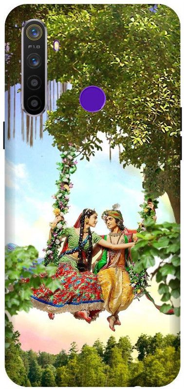 URCHIN Back Cover for Realme 5Krishna, Radha Krishna, Lord Krishna, Krishan ji, god  (Multicolor, Shock Proof, Pack of: 1)