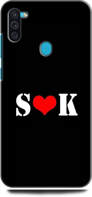 Afterglow Back Cover for SAMSUNG Galaxy M11 S K, S LOVES K, NAME, LETTER, ALPHABET, SK LOVE, HART  (Multicolor, Shock Proof, Pack of: 1)