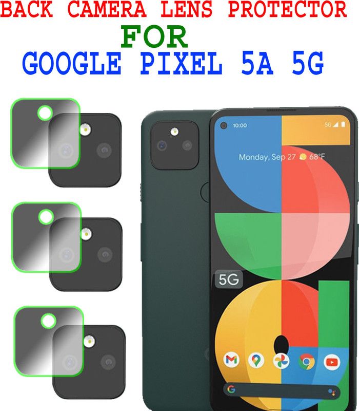 ejzatex Back Camera Lens Glass Protector for GOOGLE PIXEL 5A 5G  (Pack of: 3)