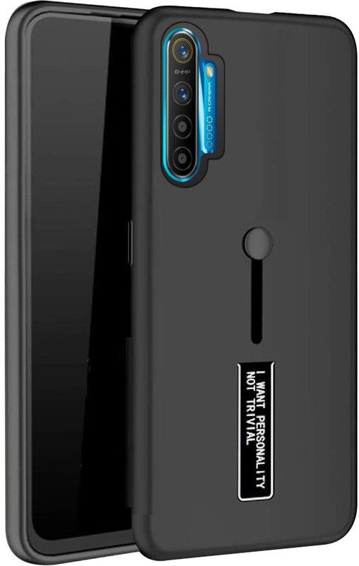 Wellchoice Back Cover for Realme XT, Realme X2  (Black, Grip Case)