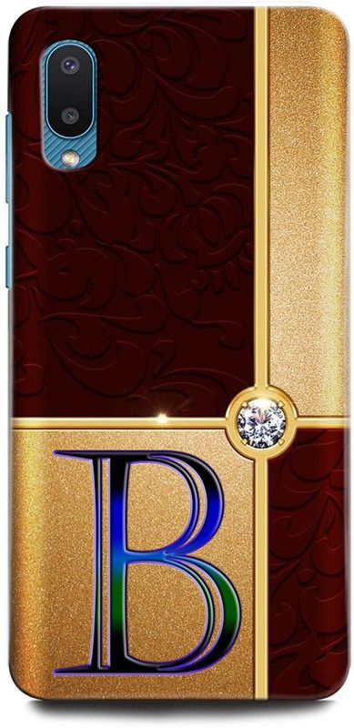 INTELLIZE Back Cover for SAMSUNG Galaxy M02 B, B LETTER, B DESIGN, B ALPHABET, B NAME  (Multicolor, Hard Case, Pack of: 1)