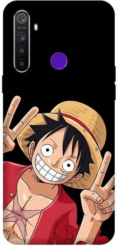 URCHIN Back Cover for Realme 5s Luffy, Monkey D Luffy, One Piece, Pirate, Anime, Animation, Yellow, Funny, Cartoon  (Multicolor, Shock Proof, Pack of: 1)