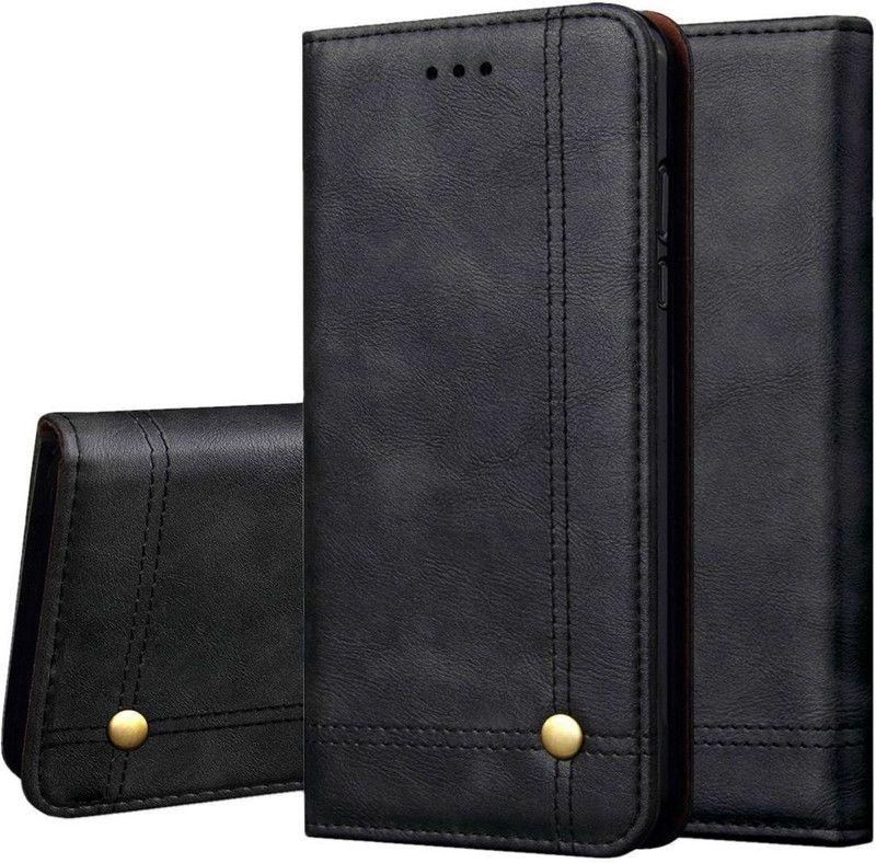 Pirum Wallet Case Cover for Realme 2 Pro  (Black, Magnetic Case, Pack of: 1)