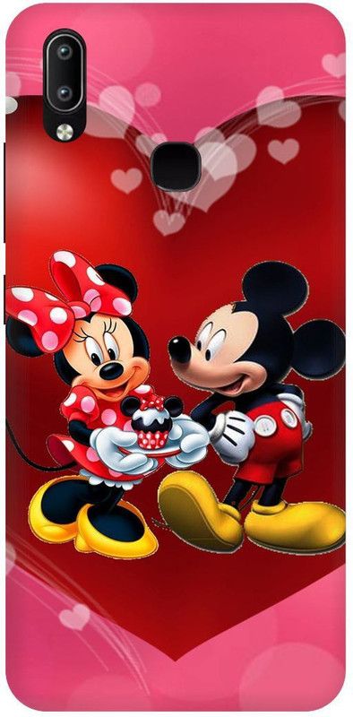 THE NARAYANA COLLECTIONS Back Cover for vivo Y95-1807,Minnie,Mouse,Mickey,Cartoon,Cute,Pink  (Multicolor, Hard Case)