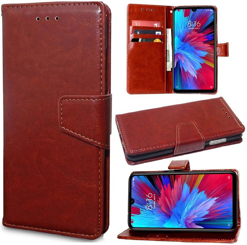 Unistuff Back Cover for Mi Redmi Note 7, Mi Redmi Note 7 Pro, Mi Redmi Note 7S  (Brown, Dual Protection, Pack of: 1)