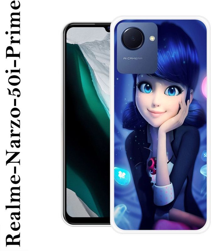 REDFLY Back Cover for Realme Narzo 50i Prime  (Multicolor, Grip Case, Silicon)