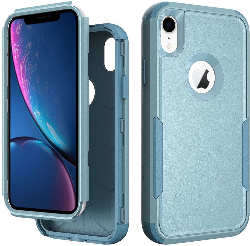 Pirum Back Cover for Apple iPhone XR (6.1 Inch)  (Blue, Dual Protection, Pack of: 1)