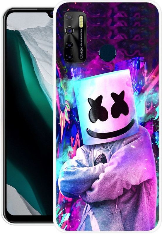 redfly Back Cover for Tecno Camon 15, Tecno Spark 5, Tecno Spark 5 Pro  (Multicolor, Grip Case, Silicon)