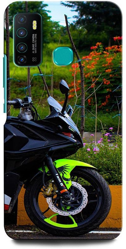 INTELLIZE Back Cover for Infinix Hot 9 PULSAR RS200, BIKE, RAIDER, SPORT BIKE  (Multicolor, Hard Case, Pack of: 1)