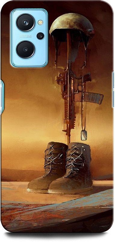 ORBIQE Back Cover for OPPO K10 INDIAN ARMY, ARMY, GUN  (Multicolor, Hard Case, Pack of: 1)