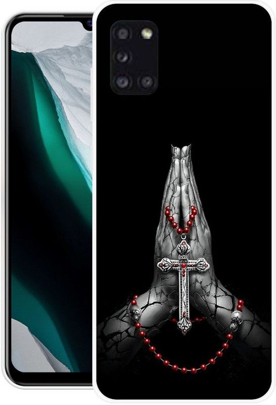 PINKZAP Back Cover for Samsung Galaxy A31  (Black, Grey, Grip Case, Silicon, Pack of: 1)