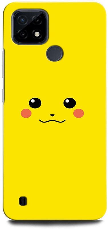 ORBIQE Back Cover for Realme C25Y RMX3265 PIKACHU, POKEMON, GAME, CARTOON  (Multicolor, Hard Case, Pack of: 1)