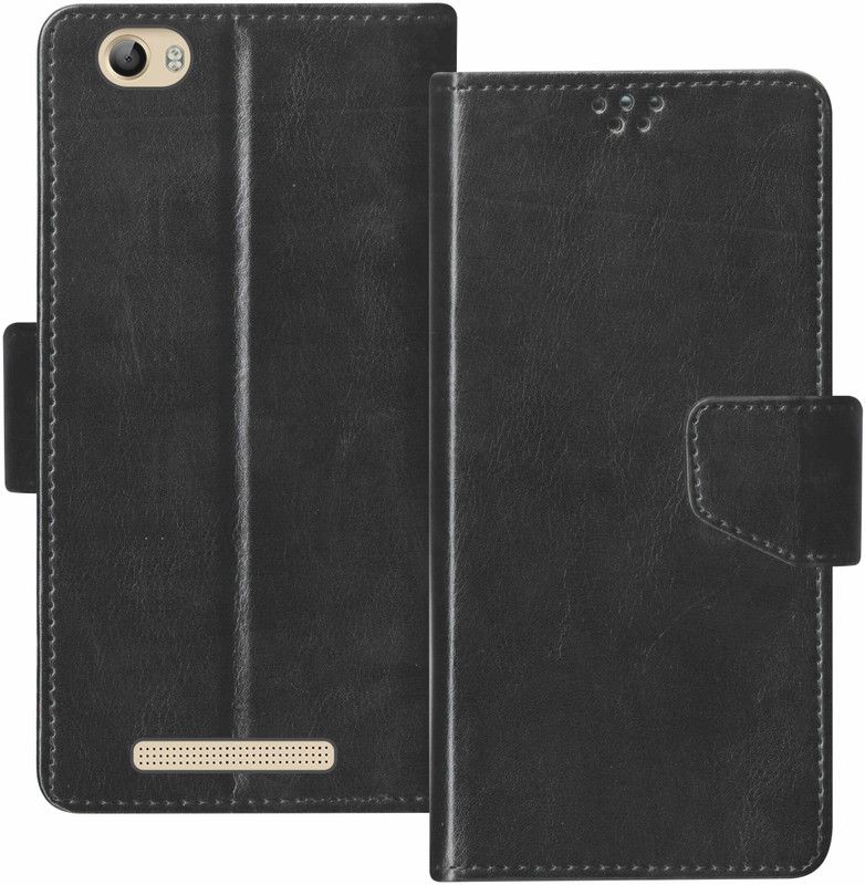 SBMS Flip Cover for Lava A97 4G  (Black, Shock Proof, Pack of: 1)