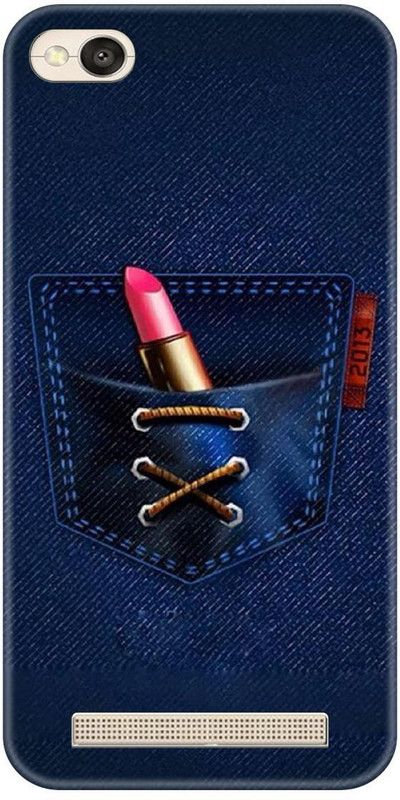 Smutty Back Cover for Mi Redmi 5A - Lipstick Print  (Multicolor, Hard Case, Pack of: 1)