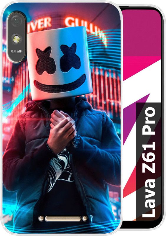 vipax Back Cover for Lava Z61 Pro  (Multicolor, Grip Case, Silicon)