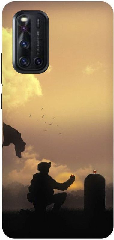 THESTONEWELL Back Cover for Vivo V19 Army Pattern,indian army    (Multicolor, Waterproof, Pack of: 1)