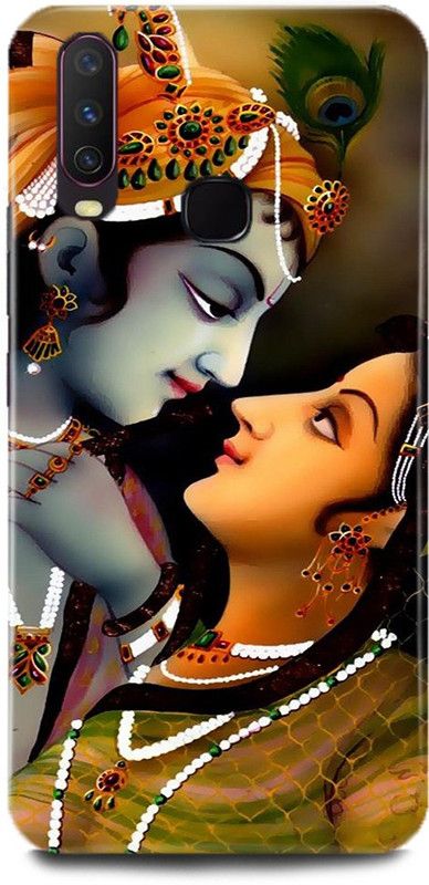 DIKRO Back Cover for VIVO Y15, 1901, RADHA, KRISHAN, KISHAN, KANHAIYA, JI, RANI  (Multicolor, Hard Case, Pack of: 1)
