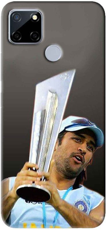 NDCOM Back Cover for Realme Narzo 20 MS Dhoni with Trophy Printed  (Multicolor, Hard Case, Pack of: 1)