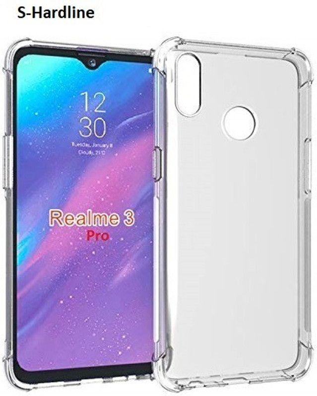 S-Hardline Back Cover for Realme 3 Pro  (Transparent, Grip Case, Pack of: 1)